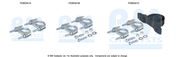 Katalysator montageset Bm Catalysts FK80341