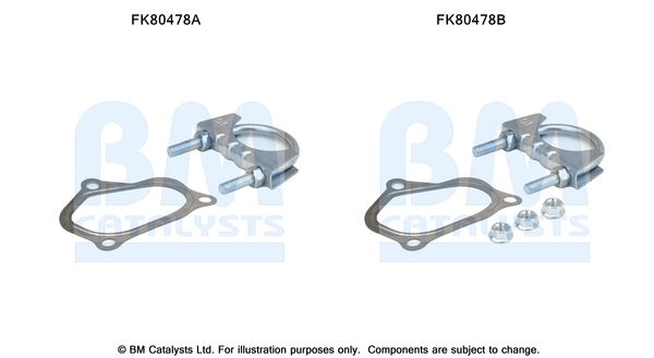 Katalysator montageset Bm Catalysts FK80478