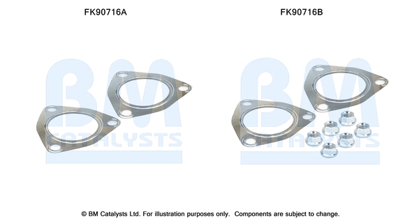 Katalysator montageset Bm Catalysts FK90716