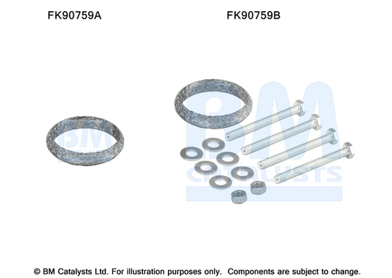 Katalysator montageset Bm Catalysts FK90759