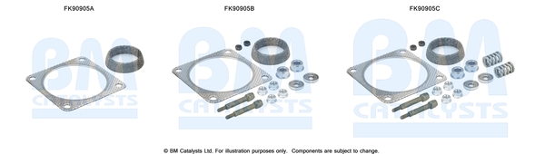 Katalysator montageset Bm Catalysts FK90905