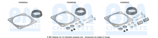 Katalysator montageset Bm Catalysts FK90953