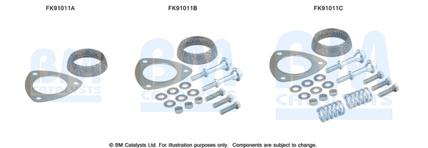 Katalysator montageset Bm Catalysts FK91011