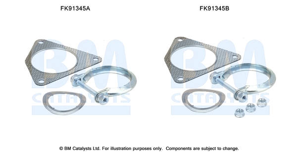 Katalysator montageset Bm Catalysts FK91345