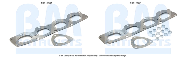 Katalysator montageset Bm Catalysts FK91598