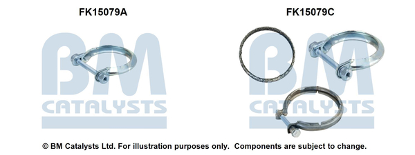 Montageset roetfilter Bm Catalysts FK15079