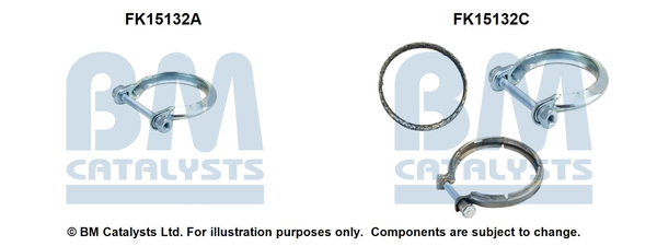 Montageset roetfilter Bm Catalysts FK15132