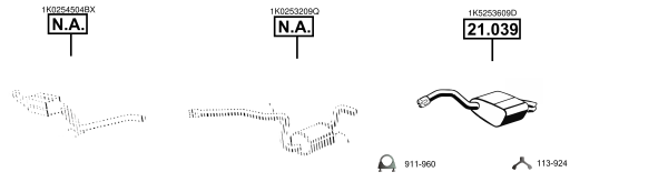 Uitlaatsysteem Asmet SK211137