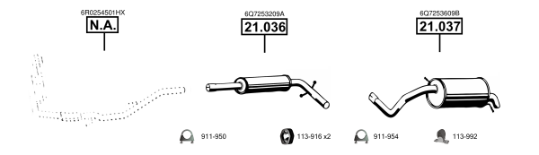 Uitlaatsysteem Asmet SK212000