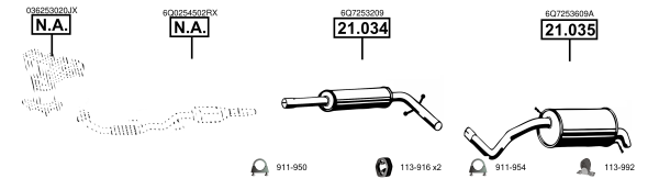 Uitlaatsysteem Asmet SK212050