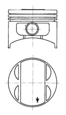 Zuiger Kolbenschmidt 90717604