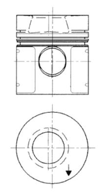 Zuiger Kolbenschmidt 91551610