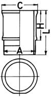 Cilinderbus/voering O-ring Kolbenschmidt 88634110