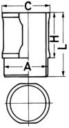 Cilinderbus/voering O-ring Kolbenschmidt 88592110