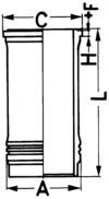 Cilinderbus/voering O-ring Kolbenschmidt 88645110