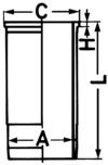 Cilinderbus/voering O-ring Kolbenschmidt 88316110