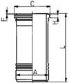 Cilinderbus/voering O-ring Kolbenschmidt 88429110