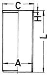 Cilinderbus/voering O-ring Kolbenschmidt 89823190