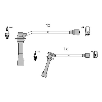 Bougiekabelset Hitachi 134123