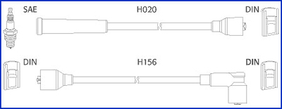 Bougiekabelset Hitachi 134227