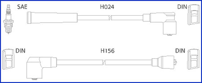 Bougiekabelset Hitachi 134230