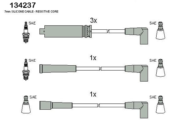 Bougiekabelset Hitachi 134237