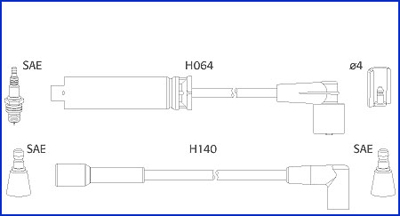 Bougiekabelset Hitachi 134239