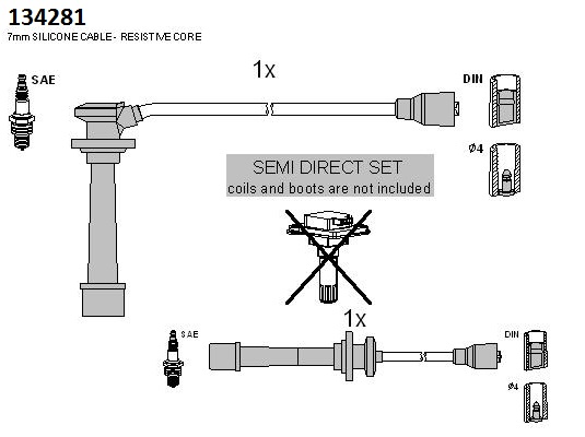 Bougiekabelset Hitachi 134281