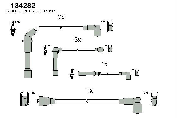 Bougiekabelset Hitachi 134282