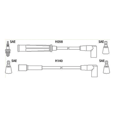 Bougiekabelset Hitachi 134360