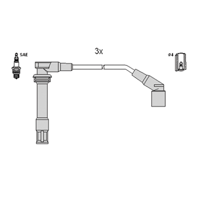 Bougiekabelset Hitachi 134378