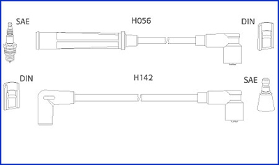 Bougiekabelset Hitachi 134439