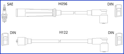 Bougiekabelset Hitachi 134474