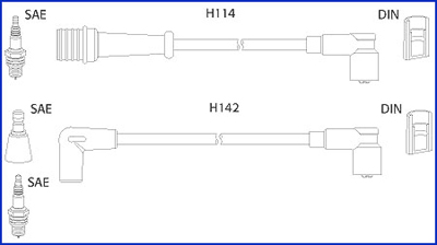 Bougiekabelset Hitachi 134485