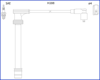 Bougiekabelset Hitachi 134518