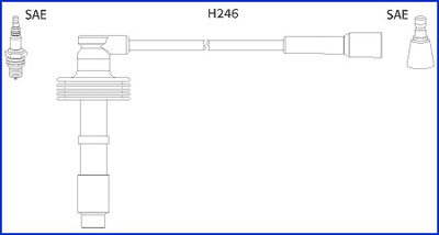 Bougiekabelset Hitachi 134560