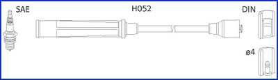 Bougiekabelset Hitachi 134576