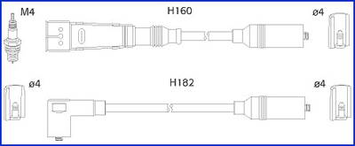 Bougiekabelset Hitachi 134706