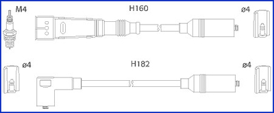 Bougiekabelset Hitachi 134716