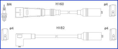 Bougiekabelset Hitachi 134717