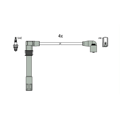 Bougiekabelset Hitachi 134783