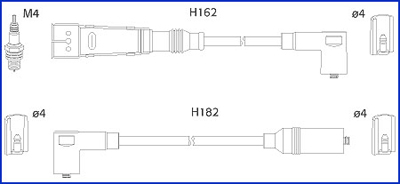 Bougiekabelset Hitachi 134785