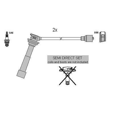 Bougiekabelset Hitachi 134987