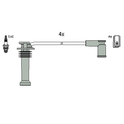 Bougiekabelset Hitachi 134988