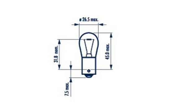 Narva Gloeilamp, achteruitrijlicht 176354000