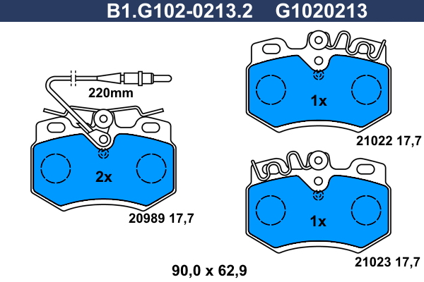 Remblokset Galfer B1.G102-0213.2