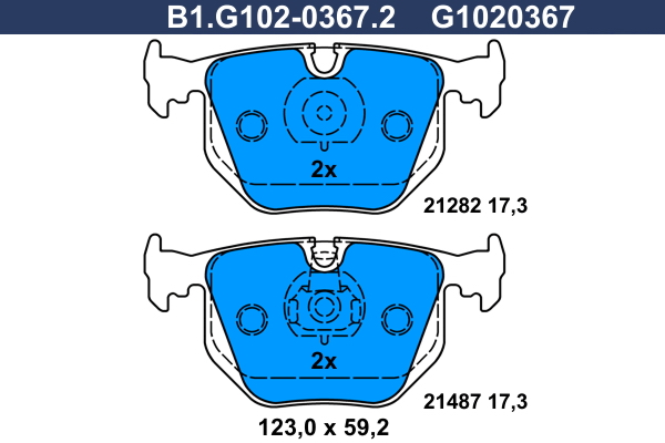 Remblokset Galfer B1.G102-0367.2