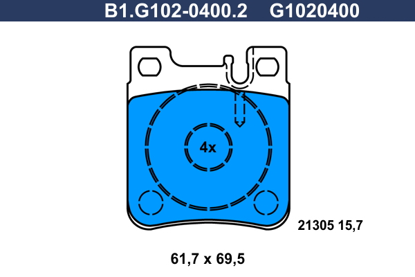 Remblokset Galfer B1.G102-0400.2