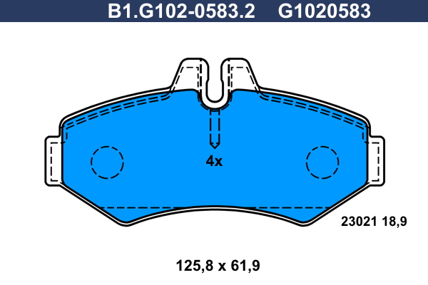 Remblokset Galfer B1.G102-0583.2