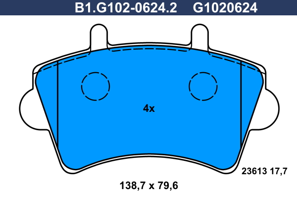 Remblokset Galfer B1.G102-0624.2